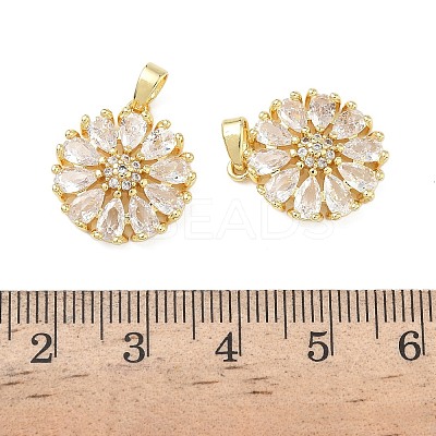 Brass Micro Pave Cubic Zirconia Pendants LS-KK-L256-22G-1
