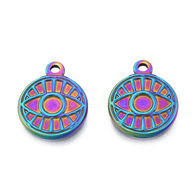 Ion Plating(IP) 201 Stainless Steel Pendants STAS-N098-217M-1