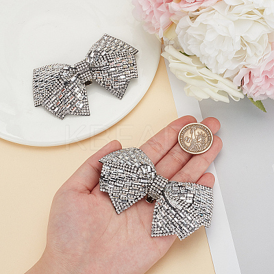 Bowknot Rhinestone Shoe Decoration DIY-WH0430-522C-1
