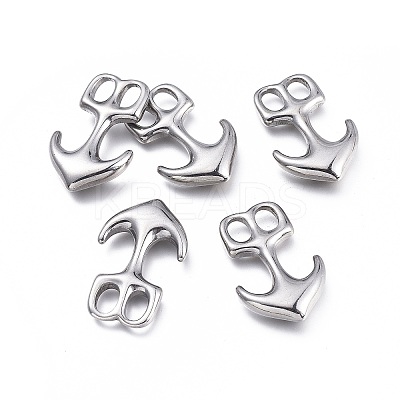 Non-Tarnish 304 Stainless Steel Hook Clasps STAS-K207-67P-1