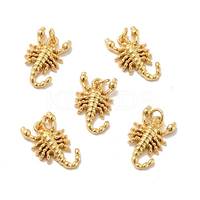 Scorpion Brass Pendants KK-G419-19G-1