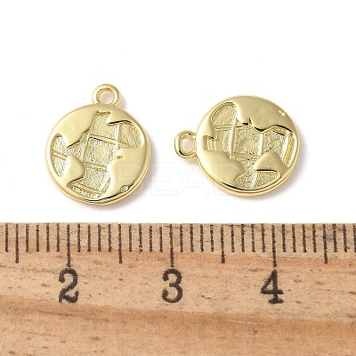 Brass Pendants KK-P290-40G-1
