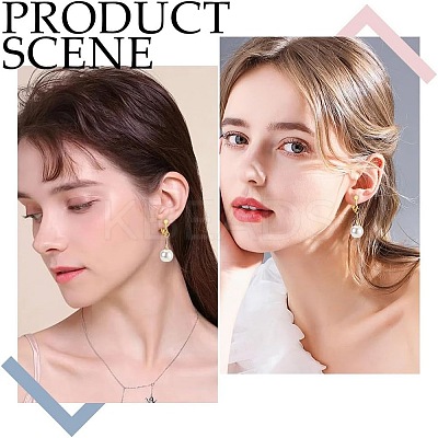 40Pcs 4 Colors Brass Clip-on Earring Findings KK-AR0004-20-1