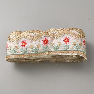 Vintage Jacquard Polyester Lace Ribbon SRIB-WH20020-113A-1