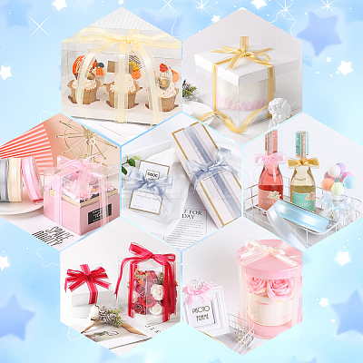 1Roll Solid Color Organza Ribbons ORIB-CY0001-02H-1
