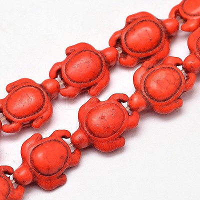 Dyed Synthetic Turquoise Beads Strands G-M152-07-B-1
