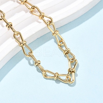 304 Stainless Steel Bowknot Link Anklets for Women AJEW-U025-02G-1