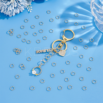 300Pcs 304 Stainless Steel Open Jump Rings STAS-UN0058-56G-03-1