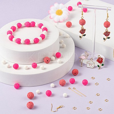 DIY Jewelry Set Making Kits for Valentine's Day DIY-LS0001-83-1