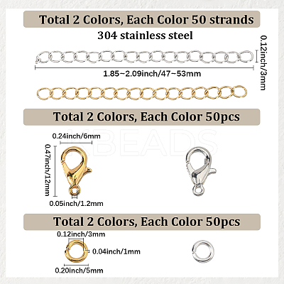 DIY Jewelry Making Findings Kits DIY-SP0003-70-1