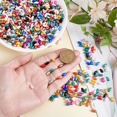 1400Pcs Plastic Imitation Pearl Beads KY-HY0001-23A-1