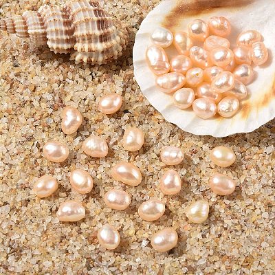 10Pcs Natural Cultured Freshwater Pearl Beads PEAR-YW0001-37-1