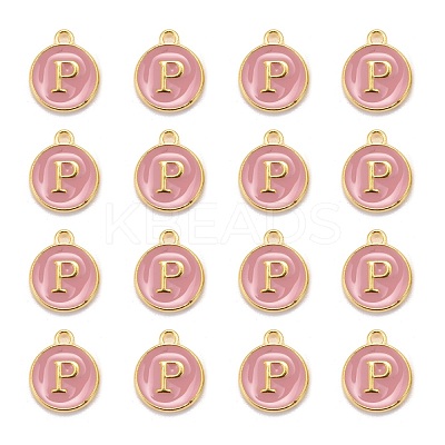 Golden Plated Alloy Enamel Charms X-ENAM-S118-07P-1