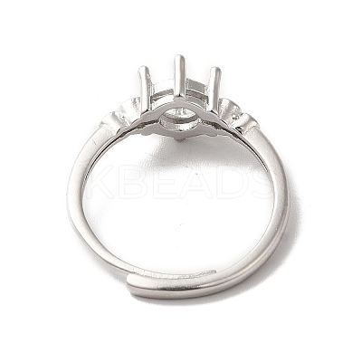 Adjustable Alloy Pad Ring Settings KK-C022-01C-P-1