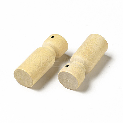Unfinished Wooden Peg Dolls Display Decorations WOOD-E015-01F-1