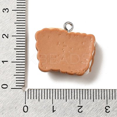 Resin Pendants RESI-A038-02G-1