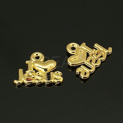 Tibetan Style Alloy Pendants PALLOY-2390-G-LF-1
