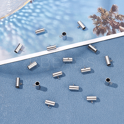 50Pcs 201 Stainless Steel Tube Bails STAS-DC0010-80-1
