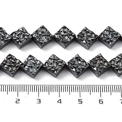 Synthetic Non-Magnetic Hematite Beads Strands G-H303-B15-1