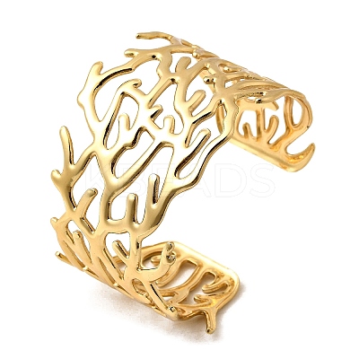 304 Stainless Steel Cuff Bangles BJEW-L705-02G-1
