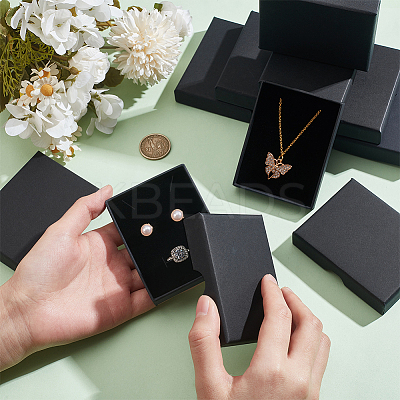Rectangle Cardboard Paper Jewelry Set Boxes CON-WH0086-100B-1
