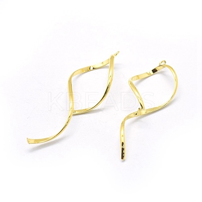 Brass Pinch Bails KK-L184-14G-1