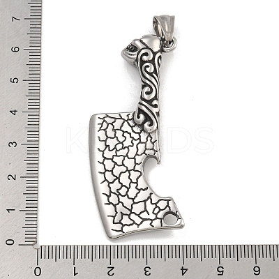 304 Stainless Steel Big Pendants STAS-D110-01AS-1