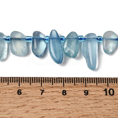 Natural Aquamarine Beads Strands G-P604-A23-01-1