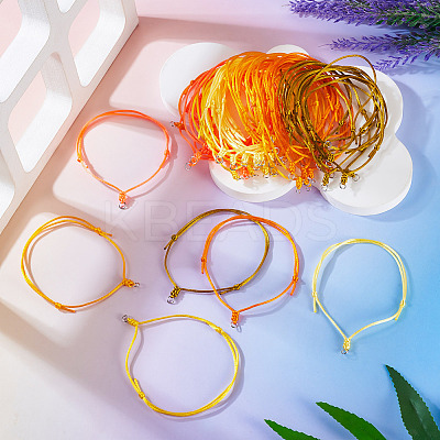 60Pcs 6 Colors Nylon Cord Bracelet Making BJEW-TA00669-1