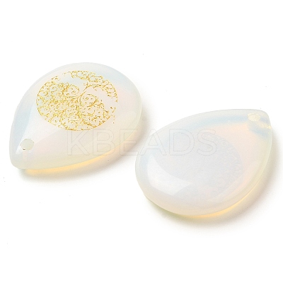 Opalite Drop Pendants G-C158-01A-1