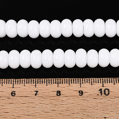 Opaque Spray Painted Glass Beads LS-GLAA-ZX008-8mm-18G-1