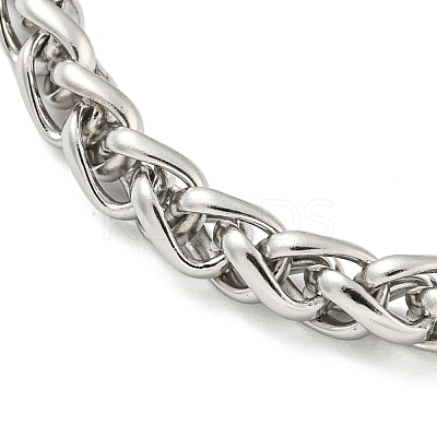 Non-Tarnish 304 Stainless Steel Wheat Chain Bracelets for Women LS-BJEW-G707-01P-1