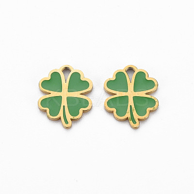 Ion Plating(IP) 316 Surgical Stainless Steel Enamel Charms X-STAS-N097-080LG-NR-1