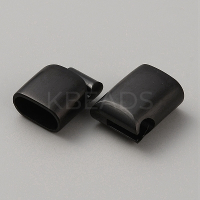 316 Stainless Steel Magnetic Clasps with Glue-in Ends STAS-WH0036-23MEB-1