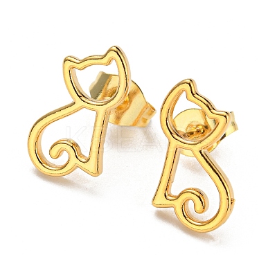 PVD Vacuum Plating 304 Stainless Steel Stud EarRing for Women STAS-D087-17G-1