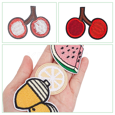Fruit Computerized Embroidery Cloth Iron on/Sew on Patches DIY-WH0656-32-1