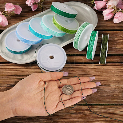 10Pcs 10 Colors Polyester Cord OCOR-TAC0040-01C-1