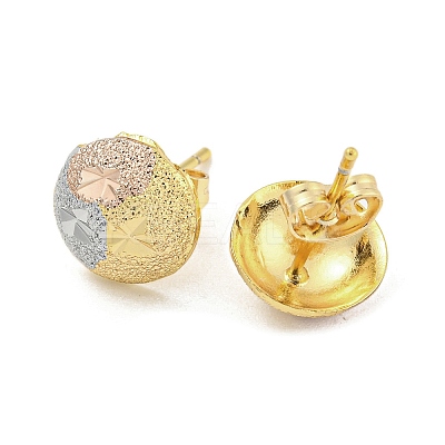 Brass Ear Studs EJEW-P261-14ML-1