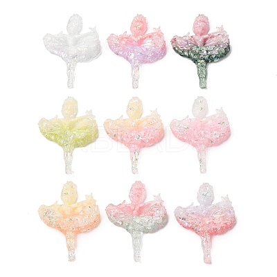 Luminous Opaque Resin Cabochons CRES-L045-14-1