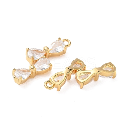 Brass with Cubic Zirconia Pendants KK-D024-12G-1
