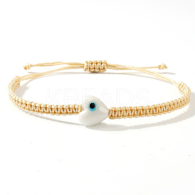Bohemian Glass Bead Braided Bead Bracelets HV2776-10-1