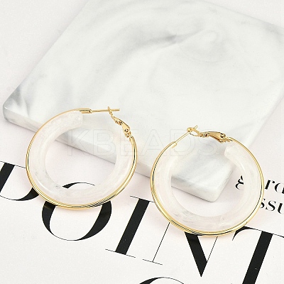 304 Stainless Steel Hoop Earrings For Women LS-EJEW-B113-02G-04-1