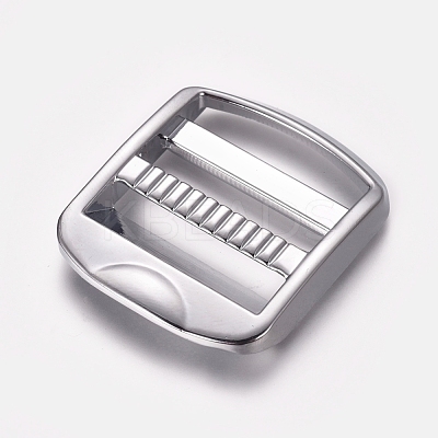 Zinc Alloy Ladder Lock SliderBuckle X-PALLOY-WH0067-71P-1