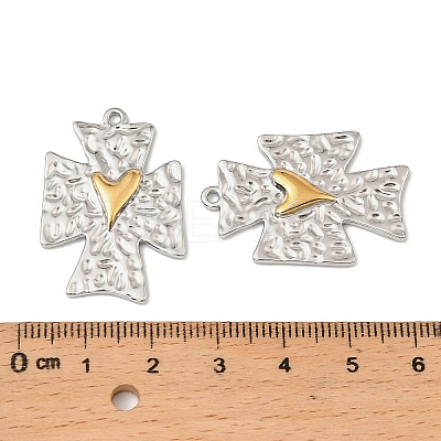 304 Stainless Steel Pendants STAS-T068-61GP-1