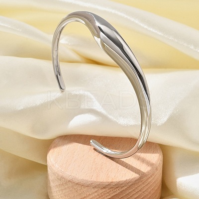 304 Stainless Steel Cuff Bangles for Women BJEW-B108-06P-1