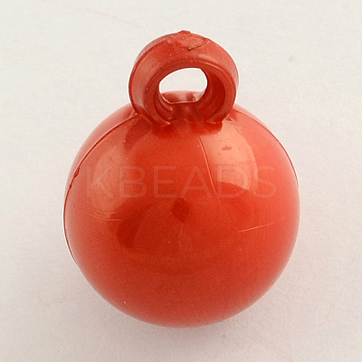 Opaque Acrylic Round Pendants SACR-Q099-M02-1
