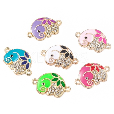 Alloy Crystal Rhinestone Connector Charms FIND-C019-31KCG-1
