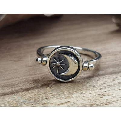 Zinc Alloy Finger Two Sided Rotatable Finger Rings FS-WG6AB10-01-1