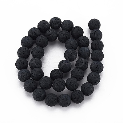 Synthetic Lava Rock Beads Strands G-TD001-03-1