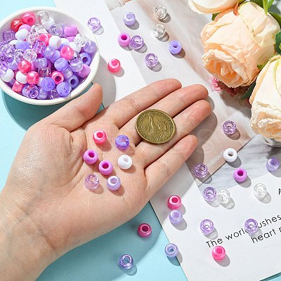 8 Styles Plastic Pearlized Beads KY-FS0001-21A-1